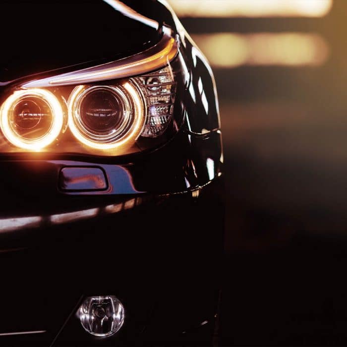 Close-up photo of car headline